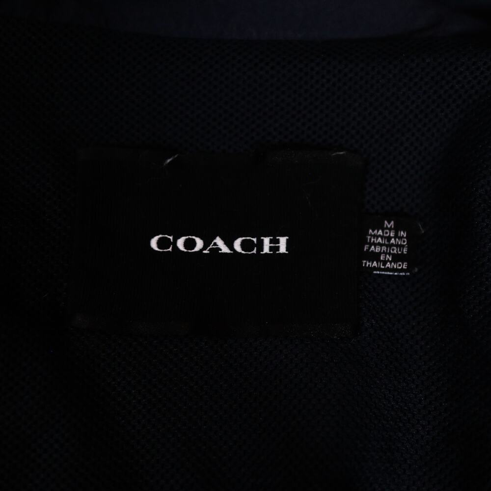 Coach Tonal Windbreaker Rain Jacket C9778 Navy Medium - Picture 3 of 6